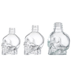 15ml 30ml 50ml 100ml Skull Shape Glass Essential Oil Bottle