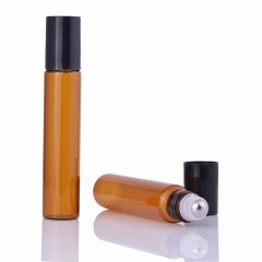 Venda quente tubular tubo de vidro transparente rolo na garrafa para garrafas de perfume de amostra de óleo essencial com logotipo de impressão de tel