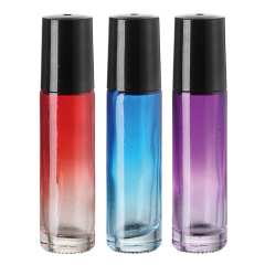 10ml molde tipo rolo de vidro na garrafa para óleos essenciais perfume rolo de vidro na garrafa com novo design bola de rolo de metal