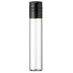 Großhändler 5ml 10 ml 15ml klare röhrenförmige Glasflaschen mit Schraubkappen