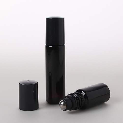 5ml 10ml Optical Violet  Refillable Glass Essential Oil Roll on Bottle with Steel Roller Ball