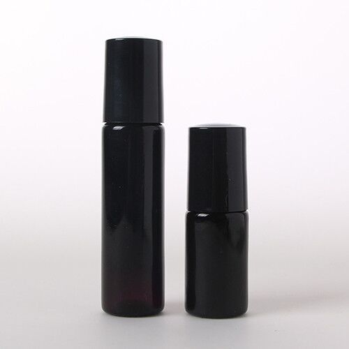 5ml 10ml optische violette nachfüllbare Glas ätherische Öl-Rolle auf Flasche mit Stahlrollenball