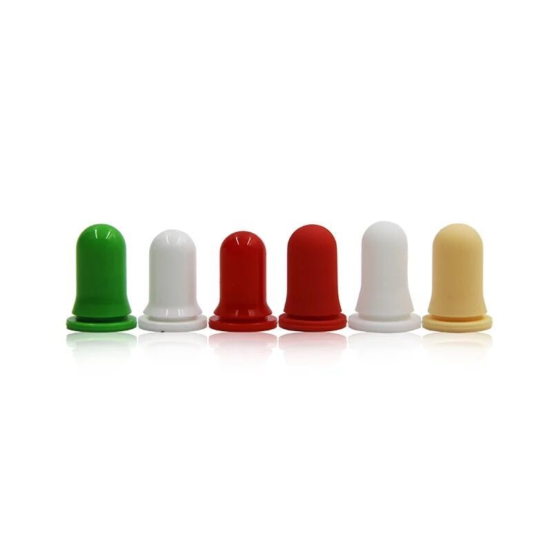 Venta caliente 13mm18mm 20mm 24mm 28mm tetina de goma de silicona de color personalizado para botella de vidrio cuentagotas