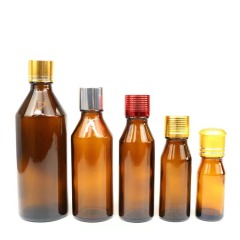 Oblique Shoulder 10/15/20/30/50/100ml Amber Essential Oil Bottle