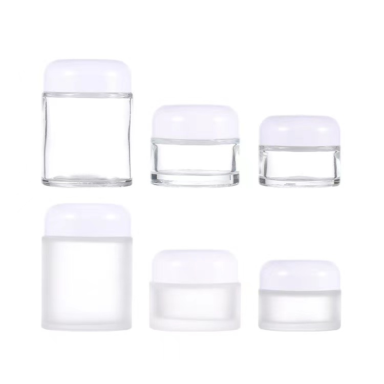 15g 20g 30g 50g 100g cosmetic packaging Glass cream jar with dome lid