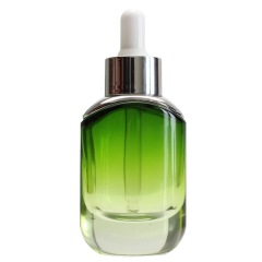 5 - 100ml electroplaqué or anti - lumière huile essentielle cosmétique Lotion compte - gouttes bouteille vide en verre