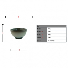  good quality retro colormix glazed ceramic bowl