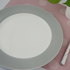 China factory Solid color round shape ceramic plate