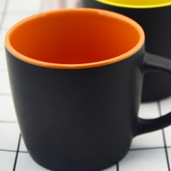 fashionable Multi Color glazed matt  Mug with  handle