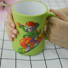 Cute cartoon Design embossed Stoneware Coffee Cup Ceramic Mugs