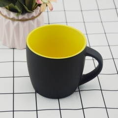 fashionable Multi Color glazed matt  Mug with  handle