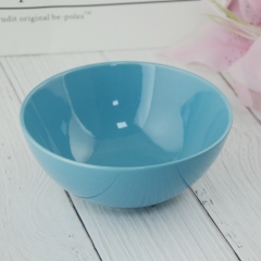 light  blue glazed ceramic plate and bowl