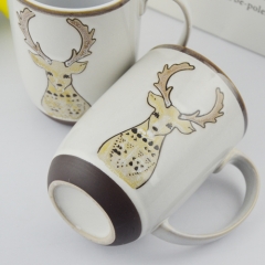 700ml Uk style printed ceramic mug with  handle