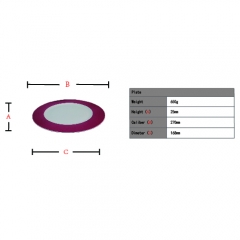 China factory Solid color round shape ceramic plate