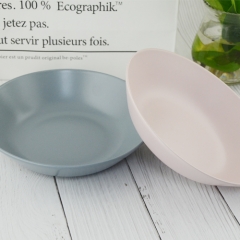 Wholesale light gray  beautiful porcelain  dinner soup bowl