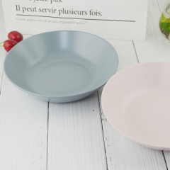 Wholesale light  pink beautiful porcelain  dinner soup bowl