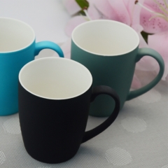 Customers ordered ceramic Matte black color glazed coffee mug