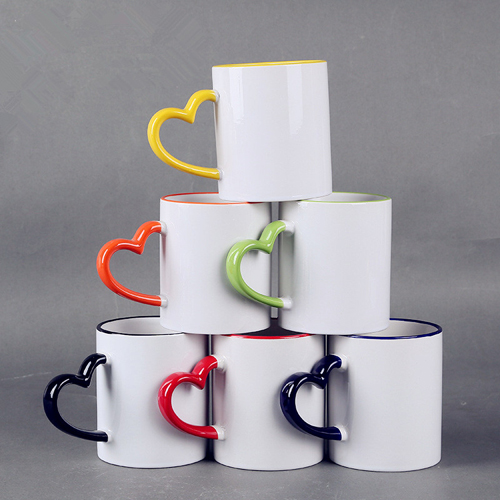 Hot product custom 11oz white ceramic coating mug