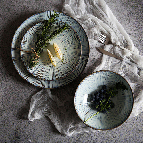 中国供应商定制标志陶瓷沙拉碗瓷水果碗套装