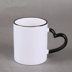 Hot product custom 11oz white ceramic coating mug