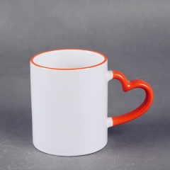 Hot product custom 11oz white ceramic coating mug