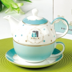 Restaurant China manufacturer   cup set and  teapot with ceramic infuser