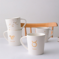 12 constellations cheap price custom decal ceramic coffee mug for gift