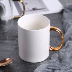 Eco-friendly white ceramic cup made in China