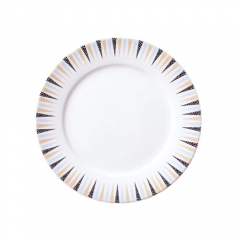 Ceramics manufacture wholesale porcelain  white round shape dinner plate