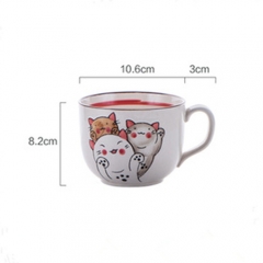 Newest design Japanese style custom logo 500ml ceramic mug