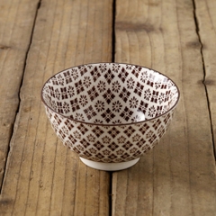 Japanese style 4.5inch flower design soup rice ceramic bowl