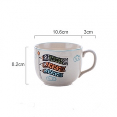 Newest design Japanese style custom logo 500ml ceramic mug