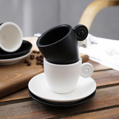 最新设计定制150ml陶瓷咖啡杯