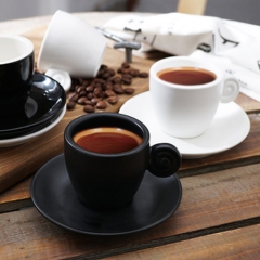 Newest design custom 150ml ceramic coffee cup