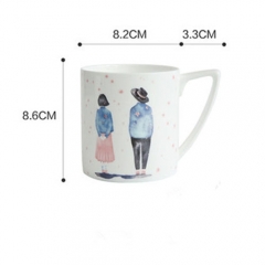 Wholesale promotional custom printed dinner set ceramic coffee cup