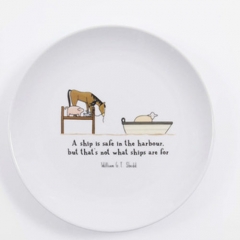 6英寸 8英寸 10英寸定制贴花白色陶瓷晚餐餐盘