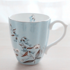 达骨瓷马克杯大容量欧式咖啡杯陶瓷杯可定制