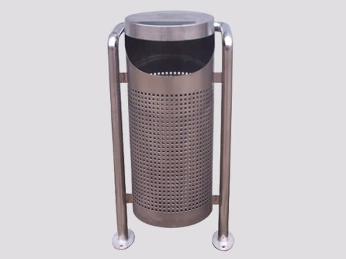 Outdoor Round stainless steel Trash Bin