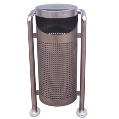 Outdoor Round stainless steel Trash Bin