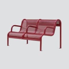 Commercial Grade Metal Back Thermoplastic Bench Polyethylene Spray Seat