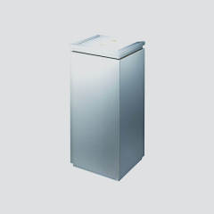 Stainless steel indoor trash can