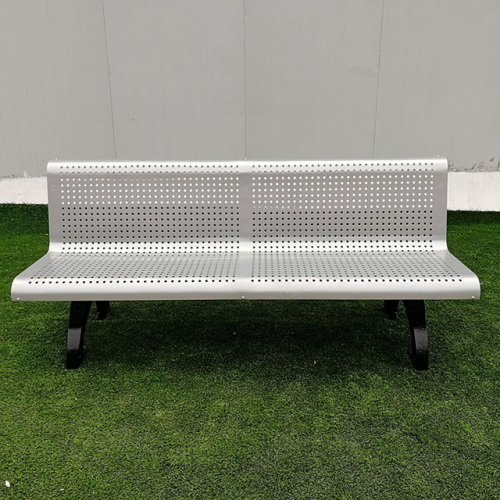 steel park long decorative bench