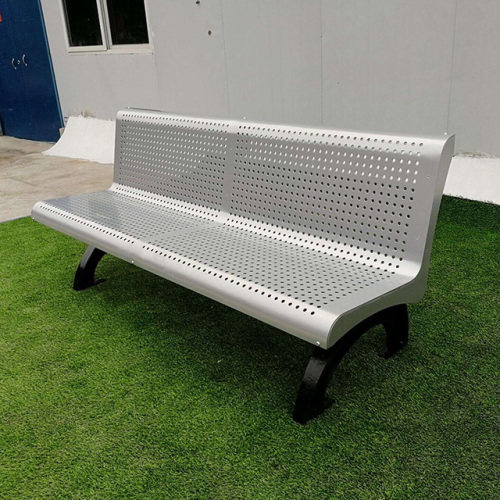 steel park long decorative bench