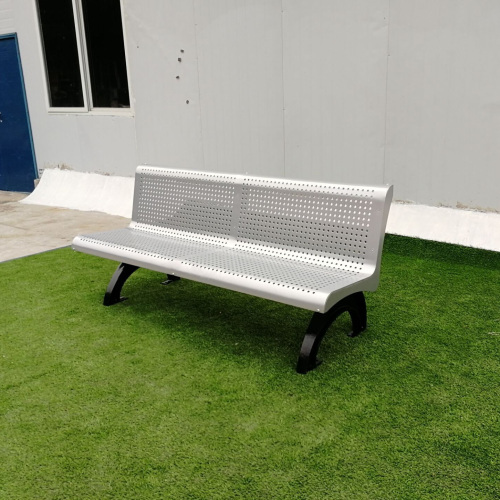 steel park long decorative bench