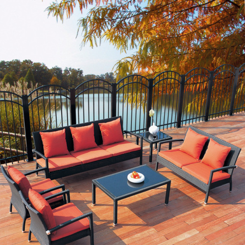 Weather-Resistance 7pcs Outdoor Rattan Sofa Set