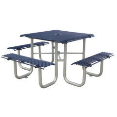 Outdoor metal table and chairs