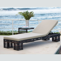 New Design Wicker Patio Furniture Garden Outdoor Rattan Chaise Beach Lounge And Sunbed