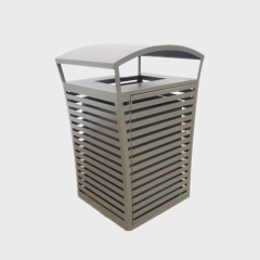 Outdoor pakrk metal trash bin