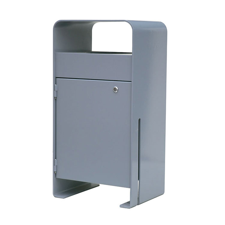 Metal square dustbin trash bin