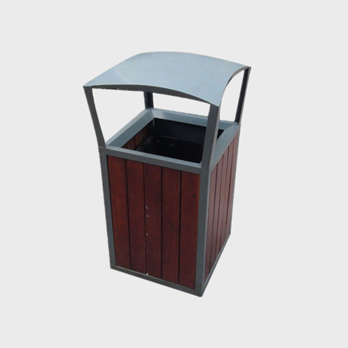 outdoor patio backyard garbage can